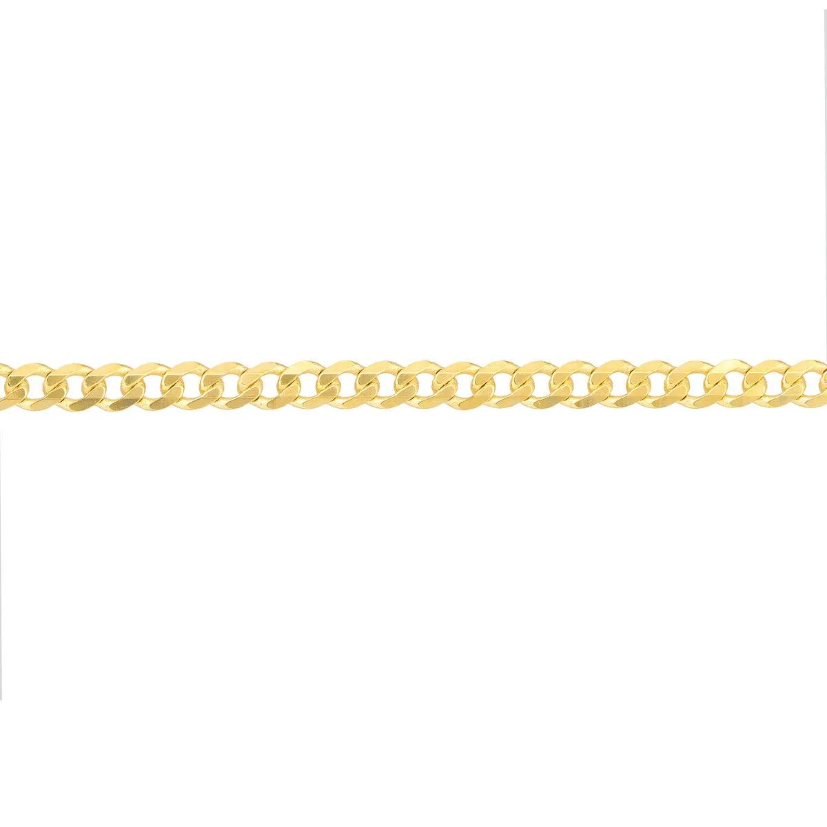 14K Yellow Gold Open Curb Chain Adjustable Anklet