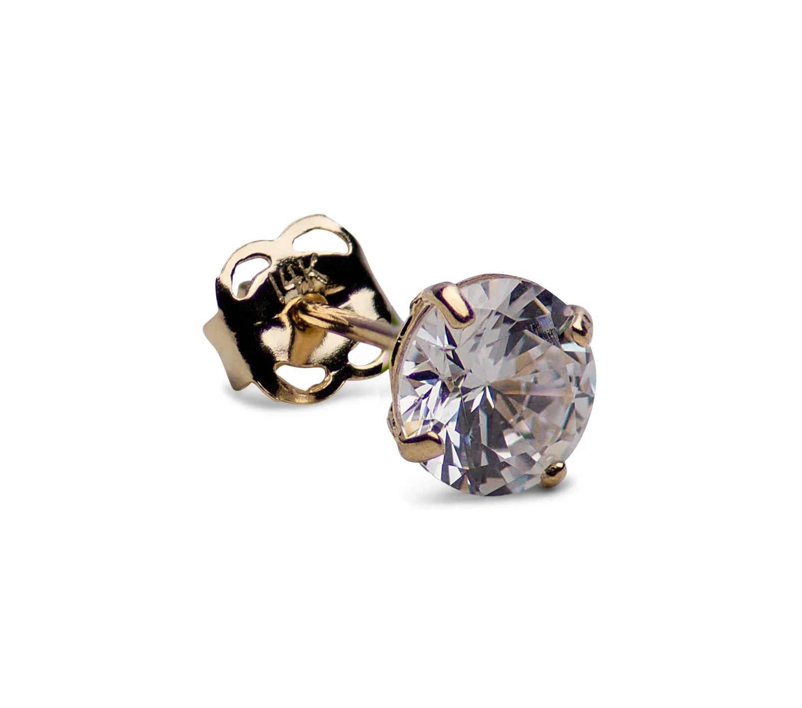 1.68 TCW 14K Gold Cubic Zirconia Earrings