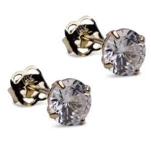 1.68 TCW 14K Gold Cubic Zirconia Earrings