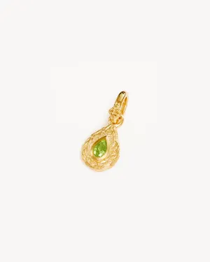 18k Gold Vermeil With Love Birthstone Annex Link Pendant - August