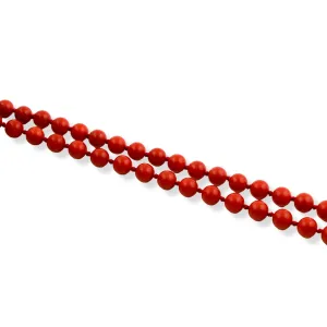 18" Red Angel Beaded Necklace x 10k Clasp