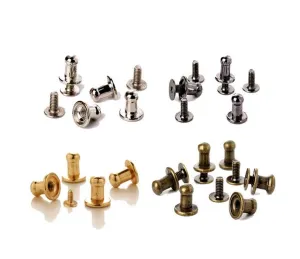 4mm Post / Button Stud Fasteners for Leather