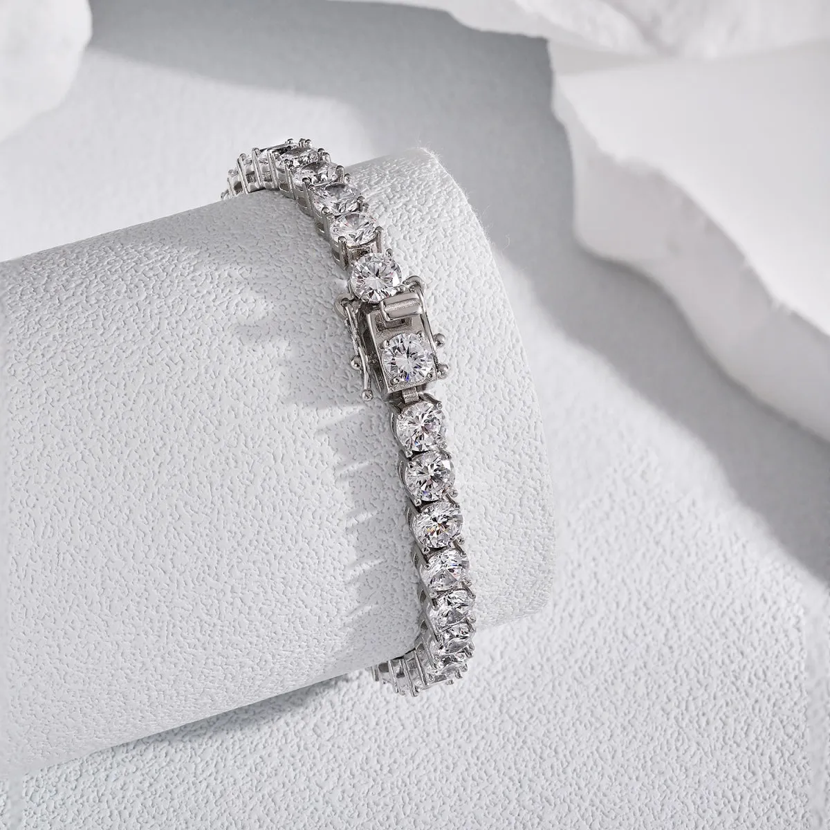 5mm Clear CZ Tennis Bracelet