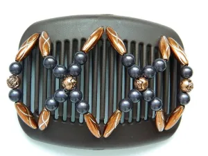 African Butterfly Hair Comb - Dalena Brown 45