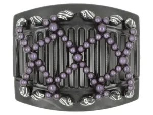 African Butterfly Thick Hair Comb - Ndalena Black 65