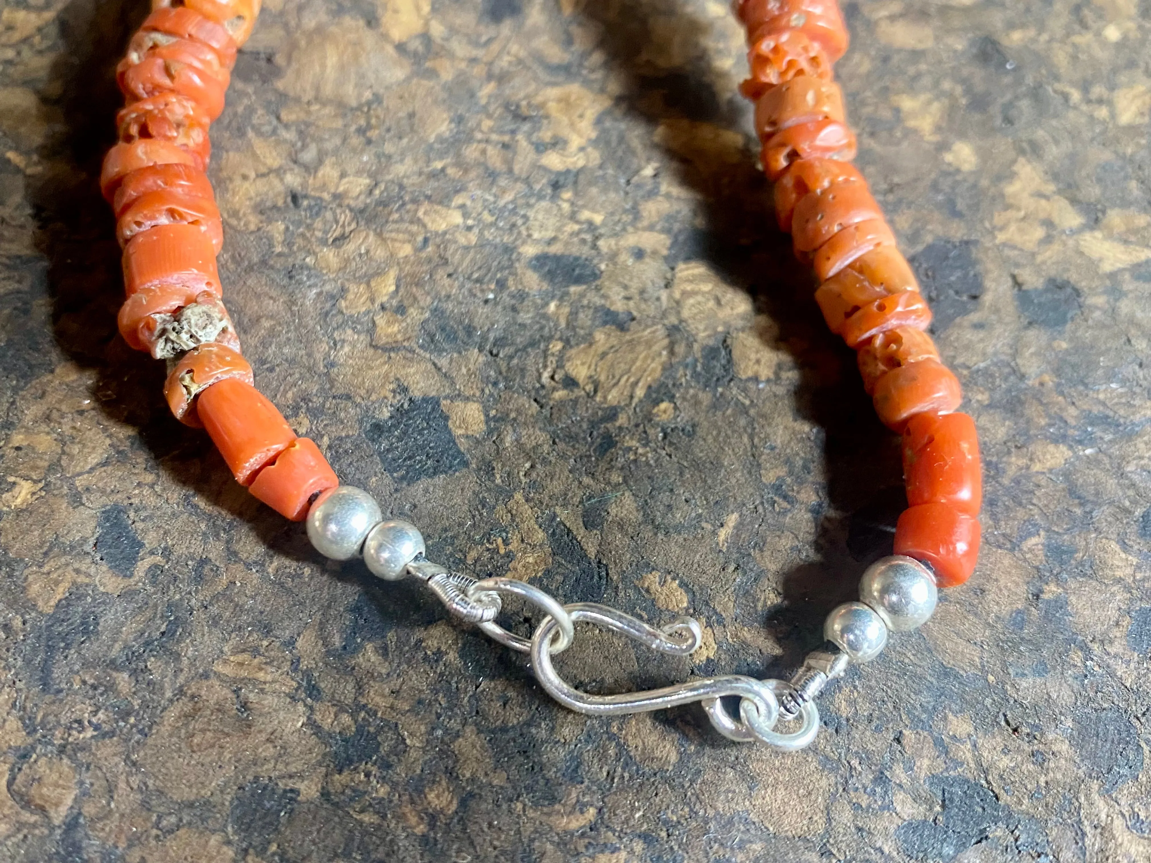 Antique Red Coral Necklace