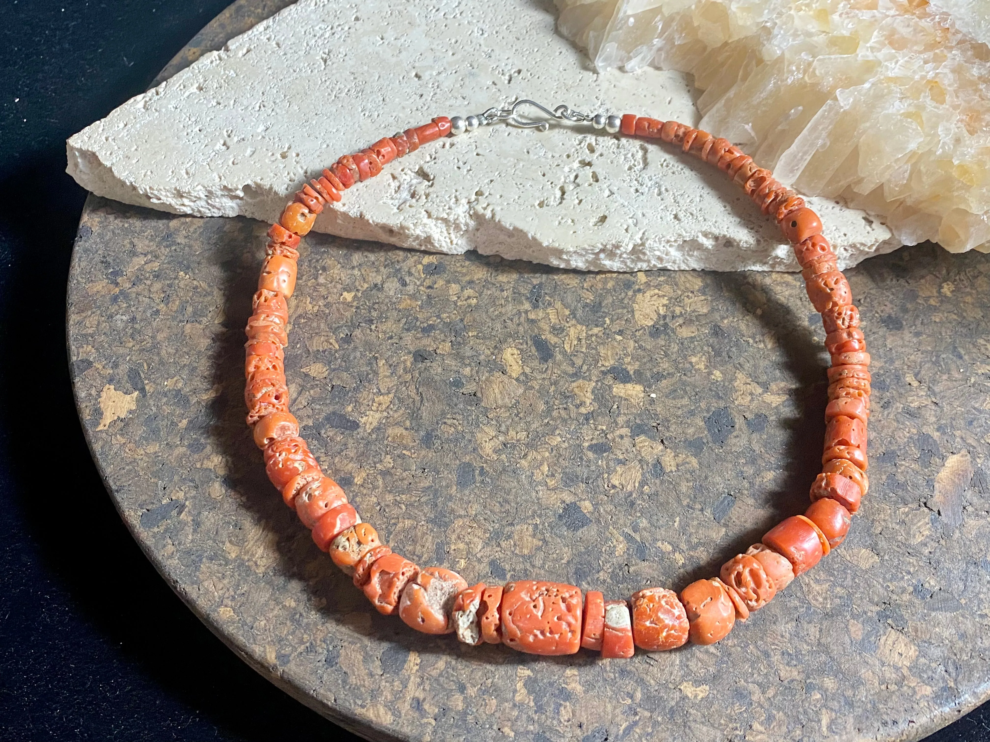 Antique Red Coral Necklace