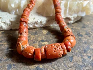 Antique Red Coral Necklace