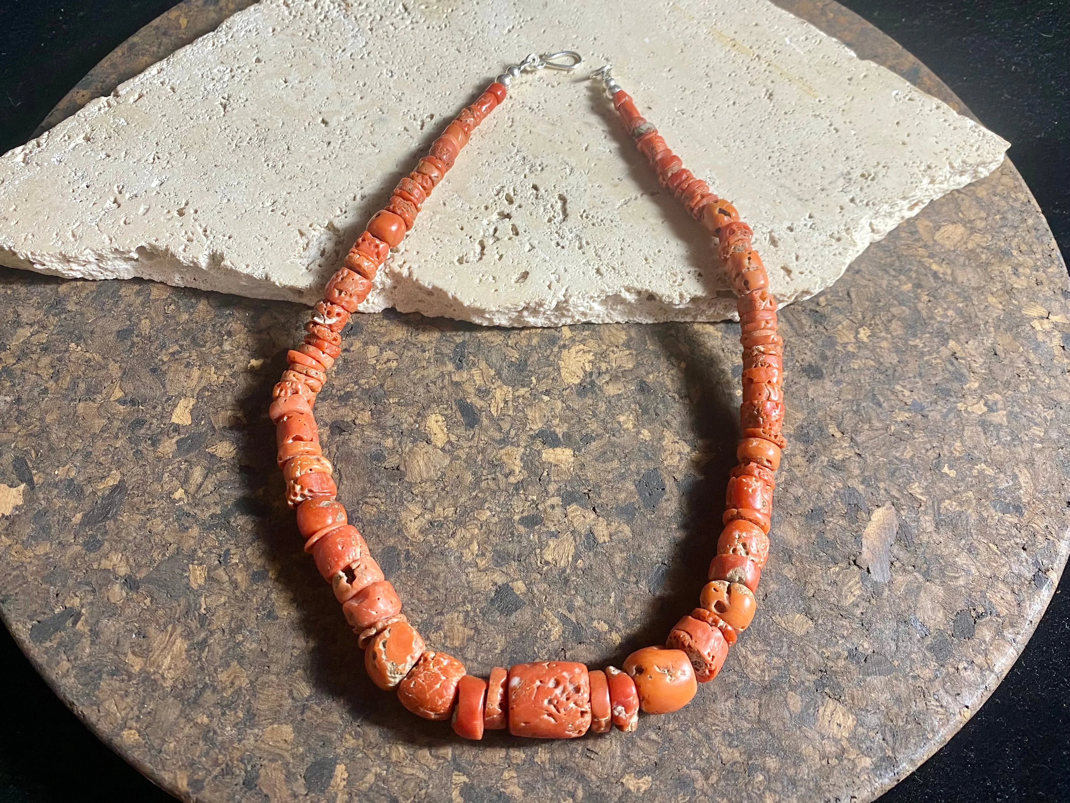 Antique Red Coral Necklace