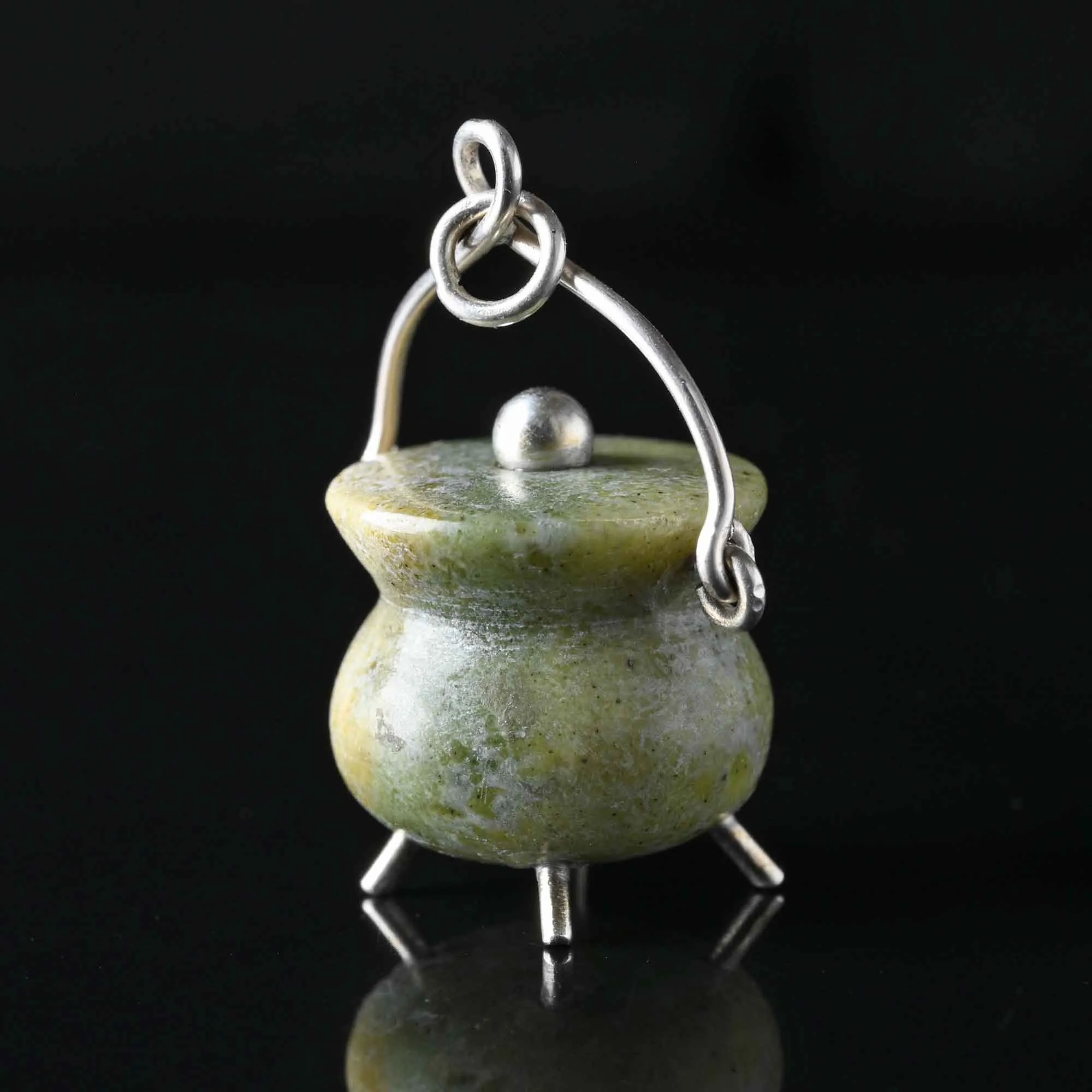 Antique Scottish Connemara Kettle Pot Pendant