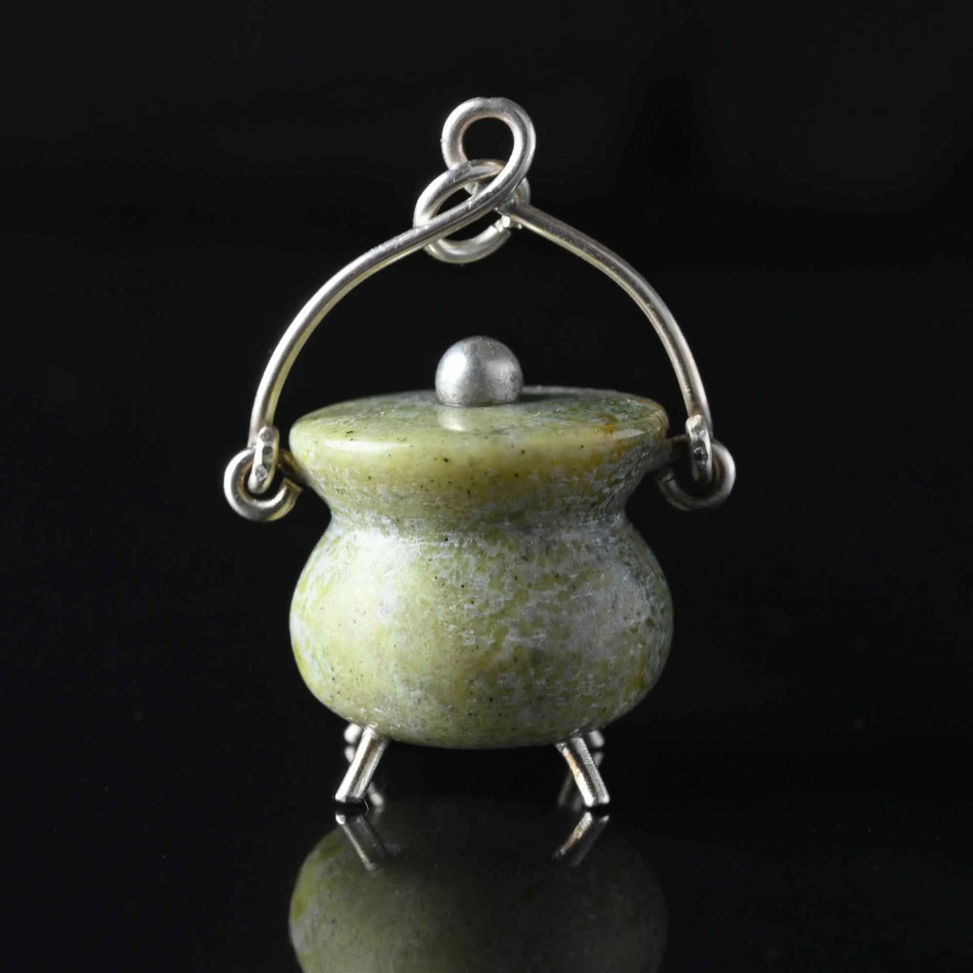 Antique Scottish Connemara Kettle Pot Pendant