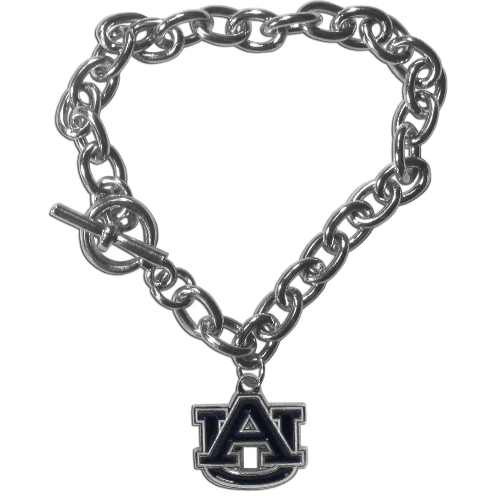 Auburn Tigers Charm Chain Bracelet