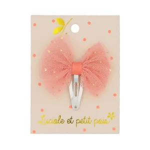 Barrette mini tutu - Pêche