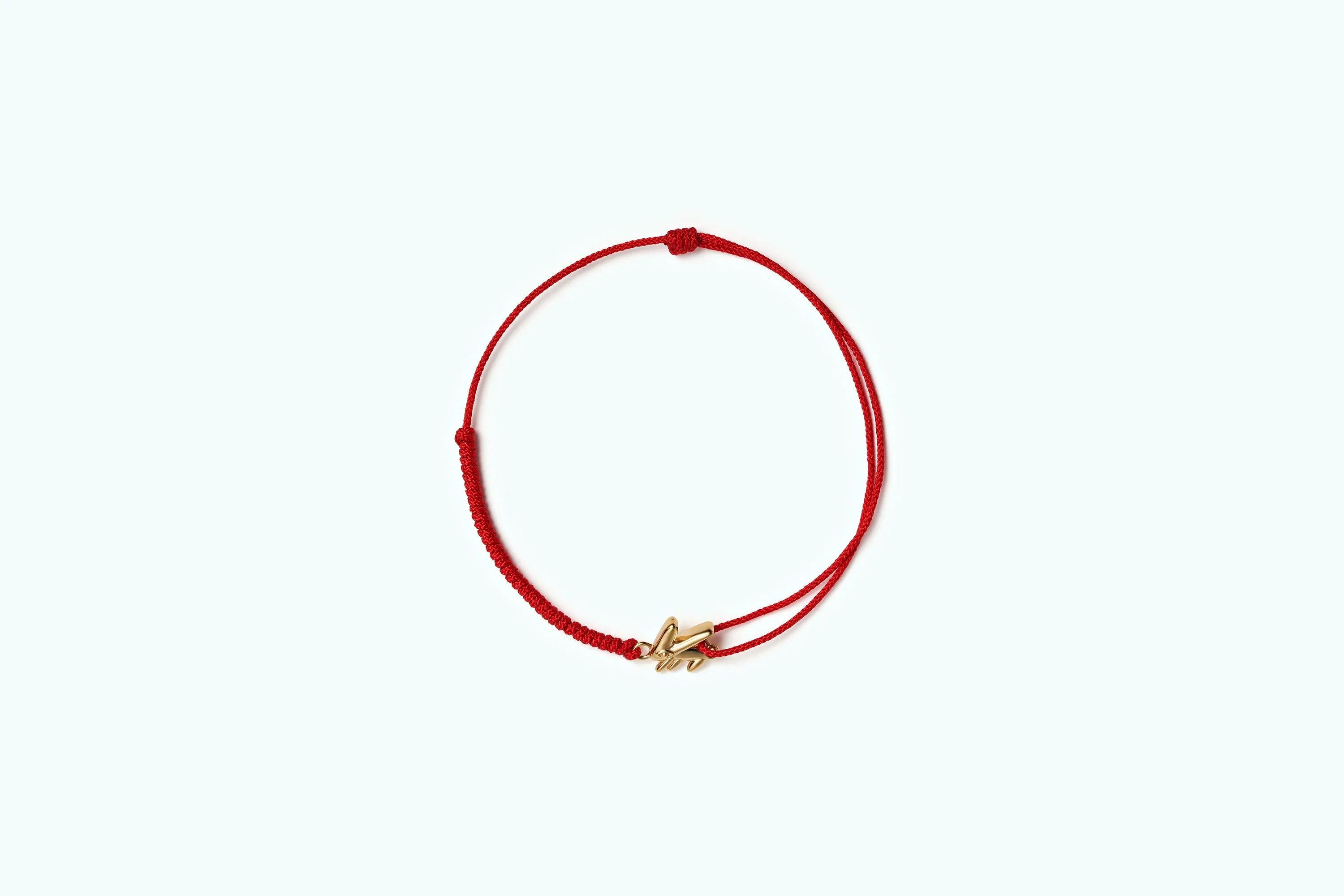 Bunny Vivid Vitamin Cord Anklet Gold Red