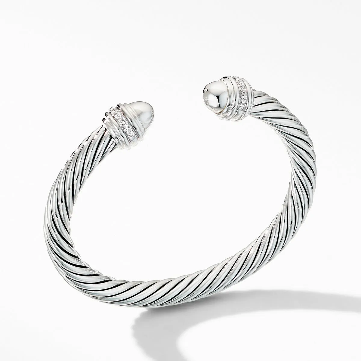 Cable Bracelet with Diamonds