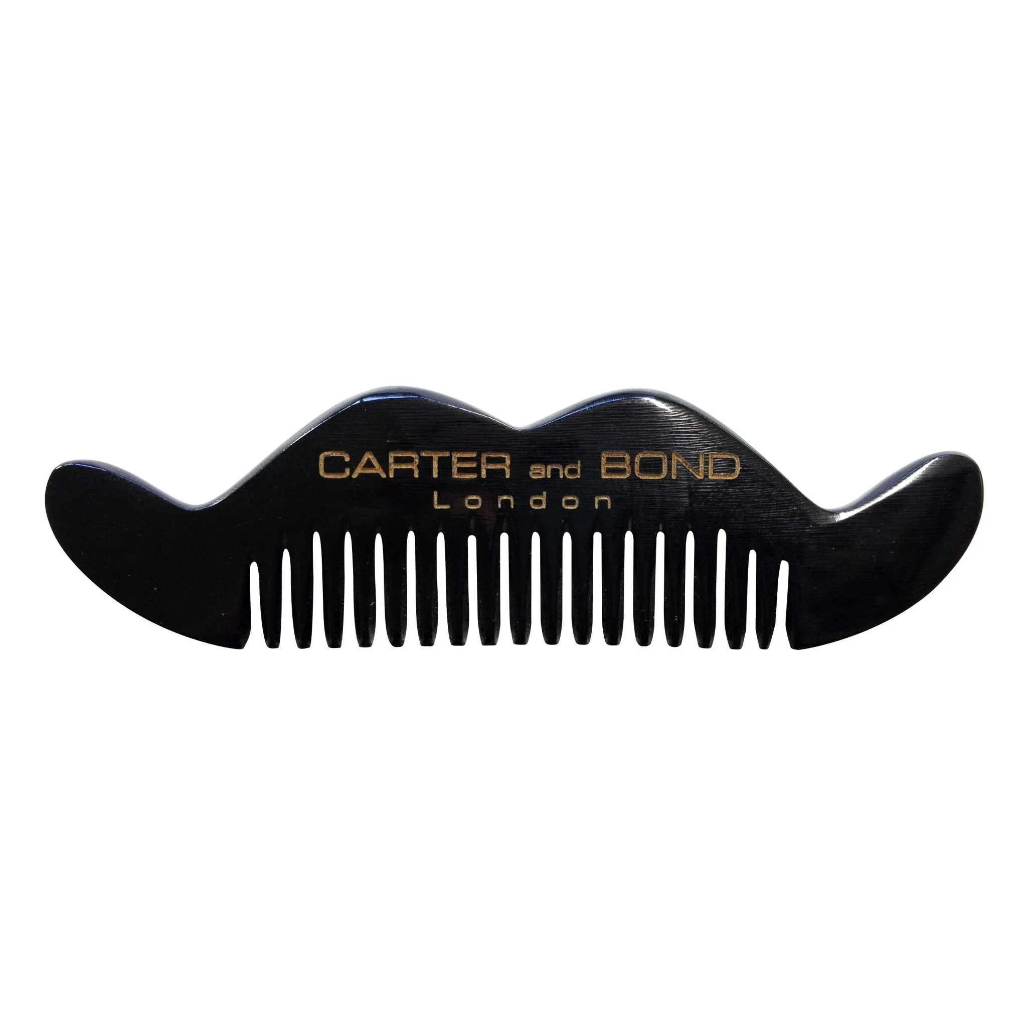 Carter and Bond Moustache Comb - Dark