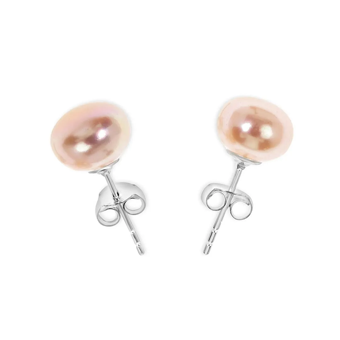 Classic Pearl Earrings | Champagne