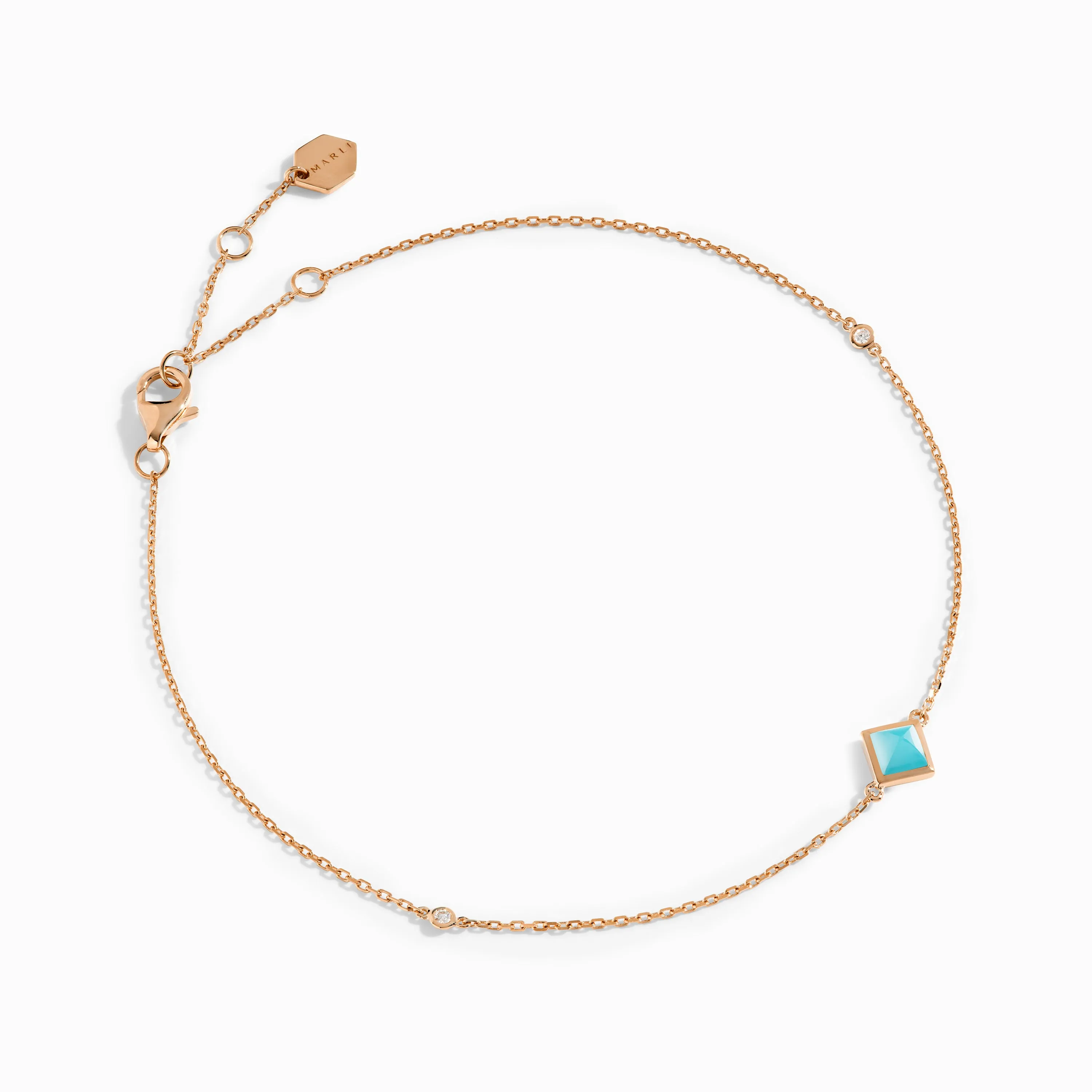 Cleo Pyramid Anklet