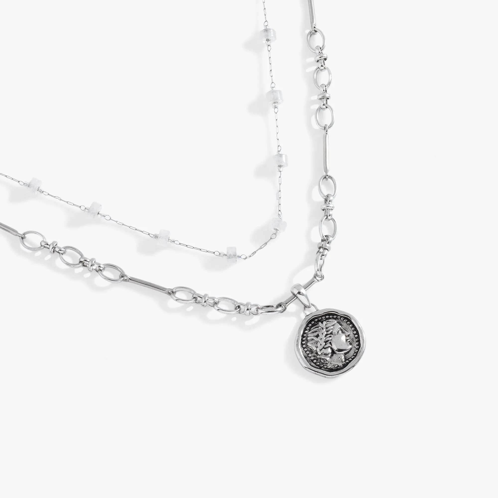 Coin Stranded  Necklace