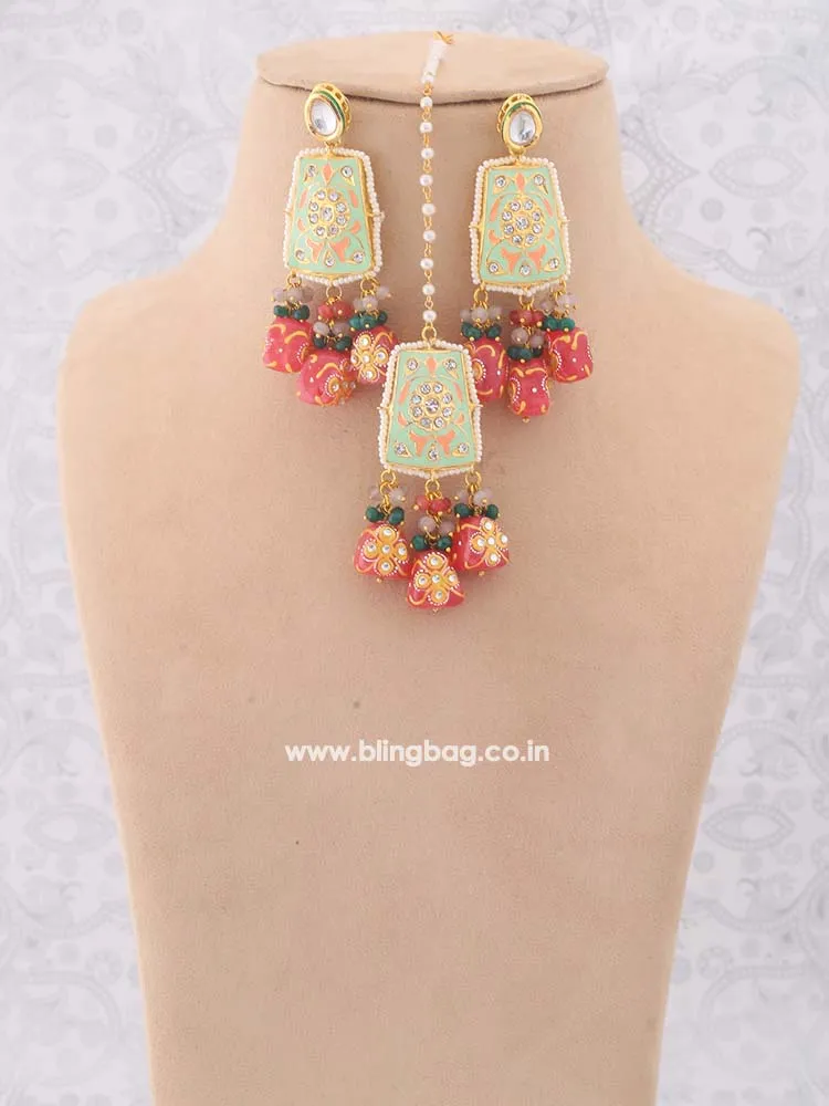 Coral Aasu Jewellery Set