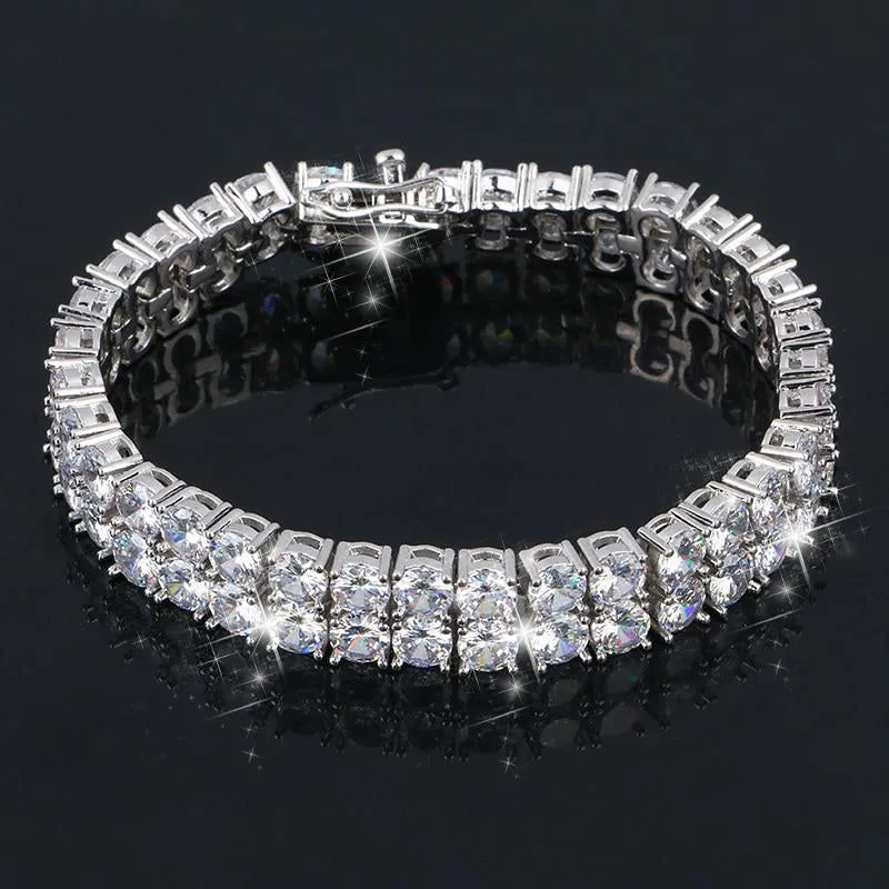 Crystal Bracelets- Men's Bracelets- Hip Hop Bracelets