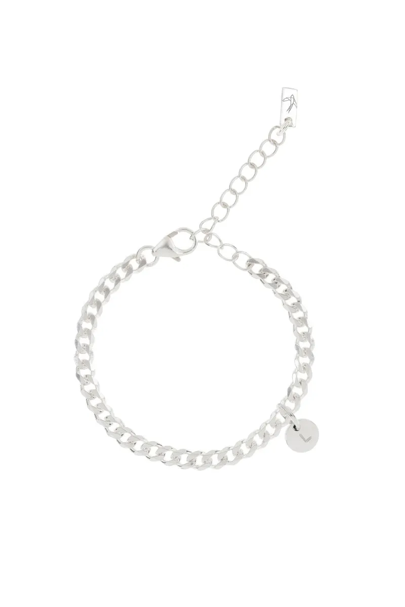 Cuban Link Anklet - Silver