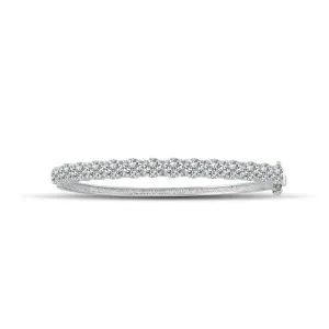 Cubic Zirconia Fashion Bangle in Sterling Silver