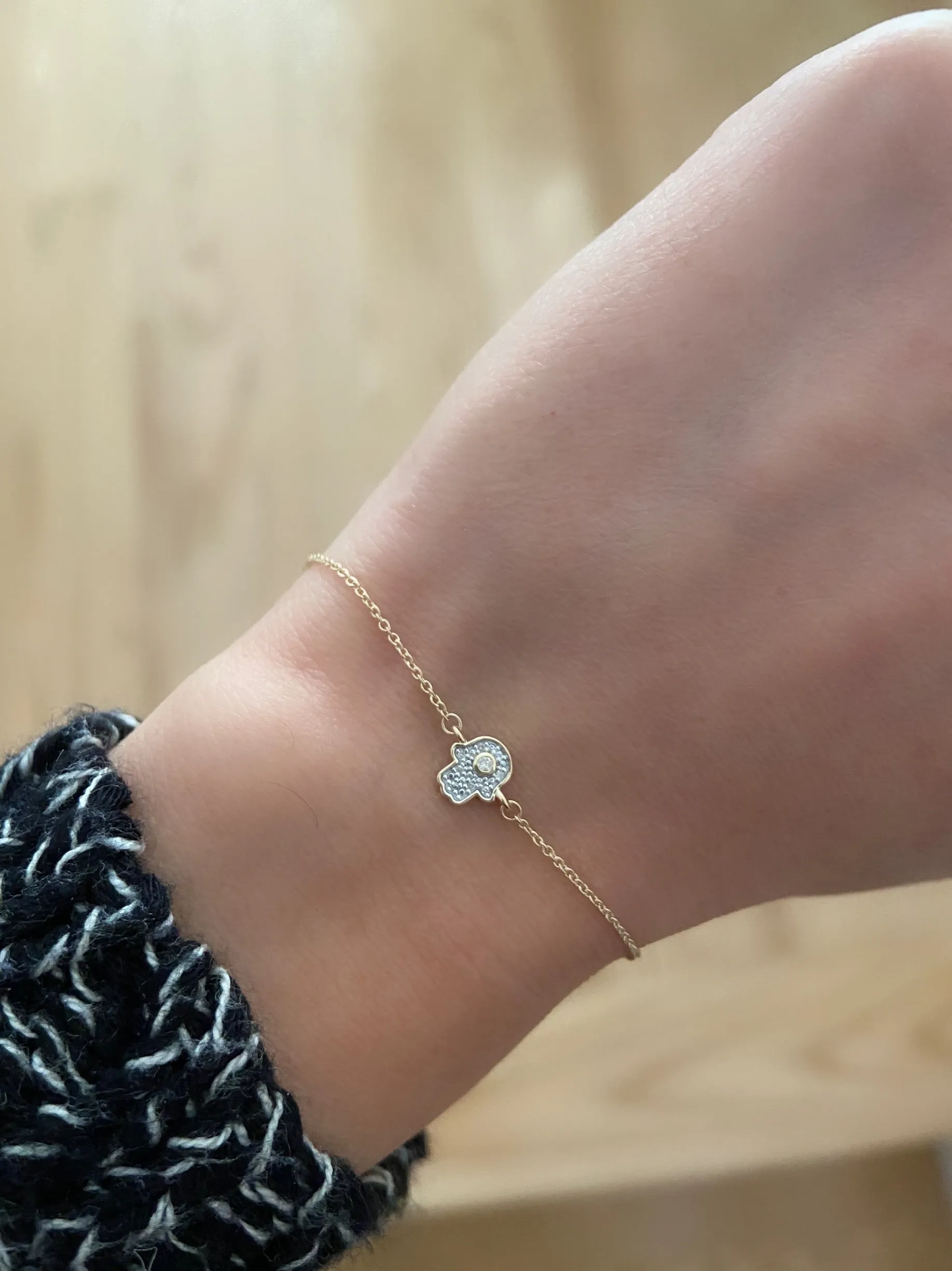 Diamond Hamsa Bracelet