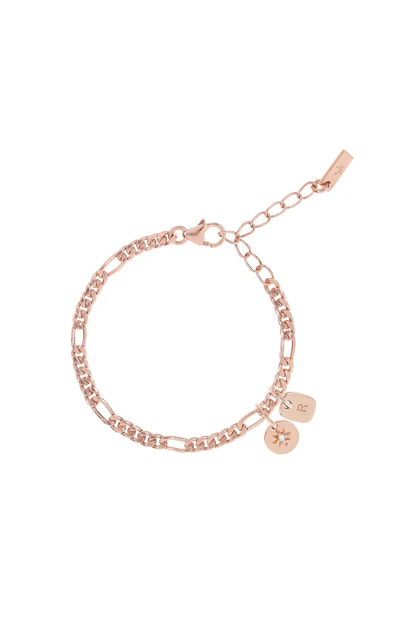 Figaro Anklet - Rose Gold