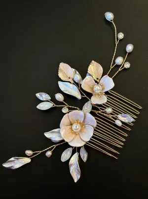 Flower Hair Comb for Bride