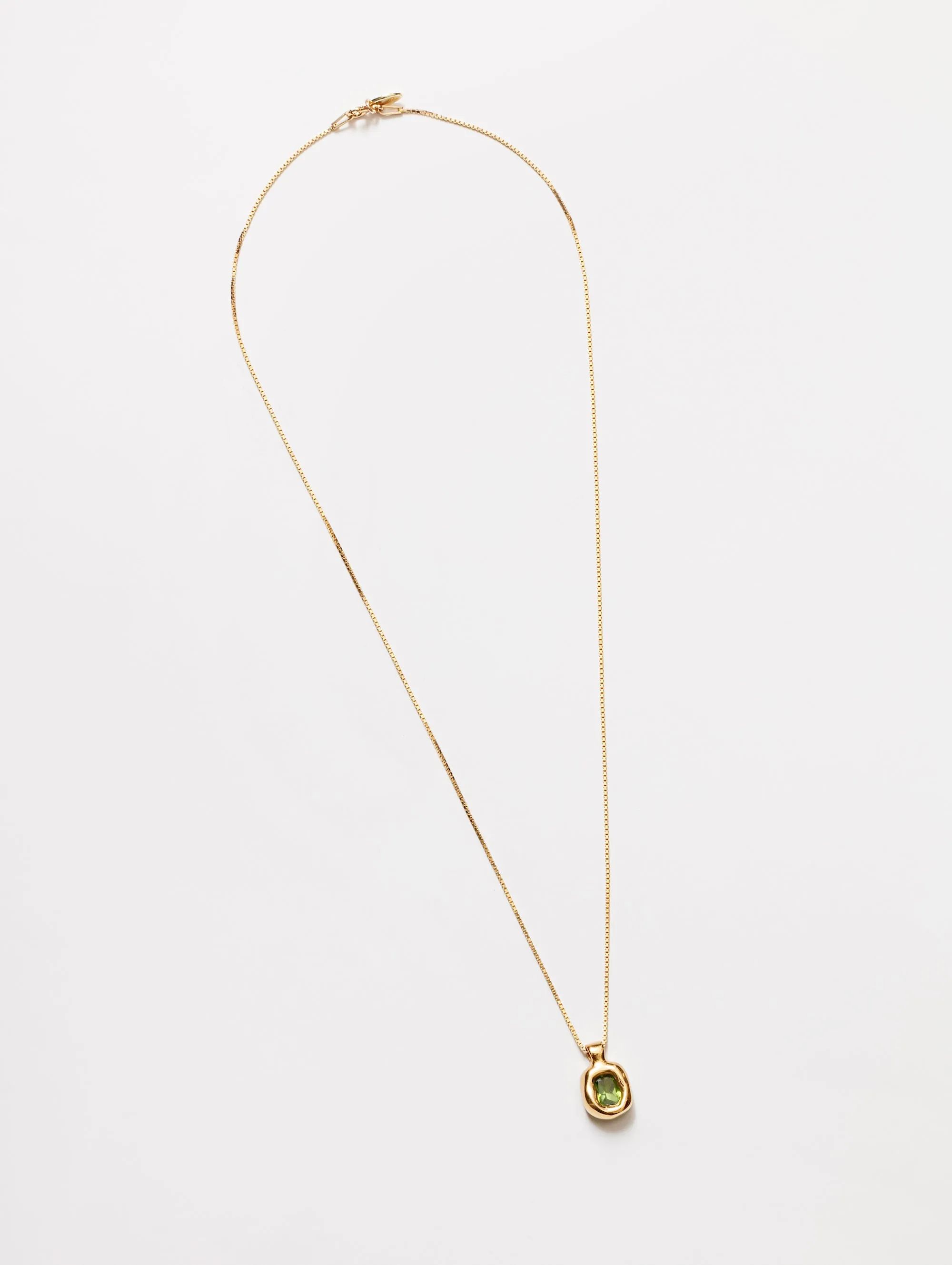 Freya Necklace in Green and Gold