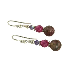 Fuchsia Tanzanite Gemstone Earrings