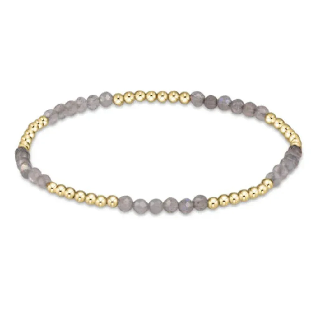 Gold Blissful Gemstone 2.5mm Bracelet Collection