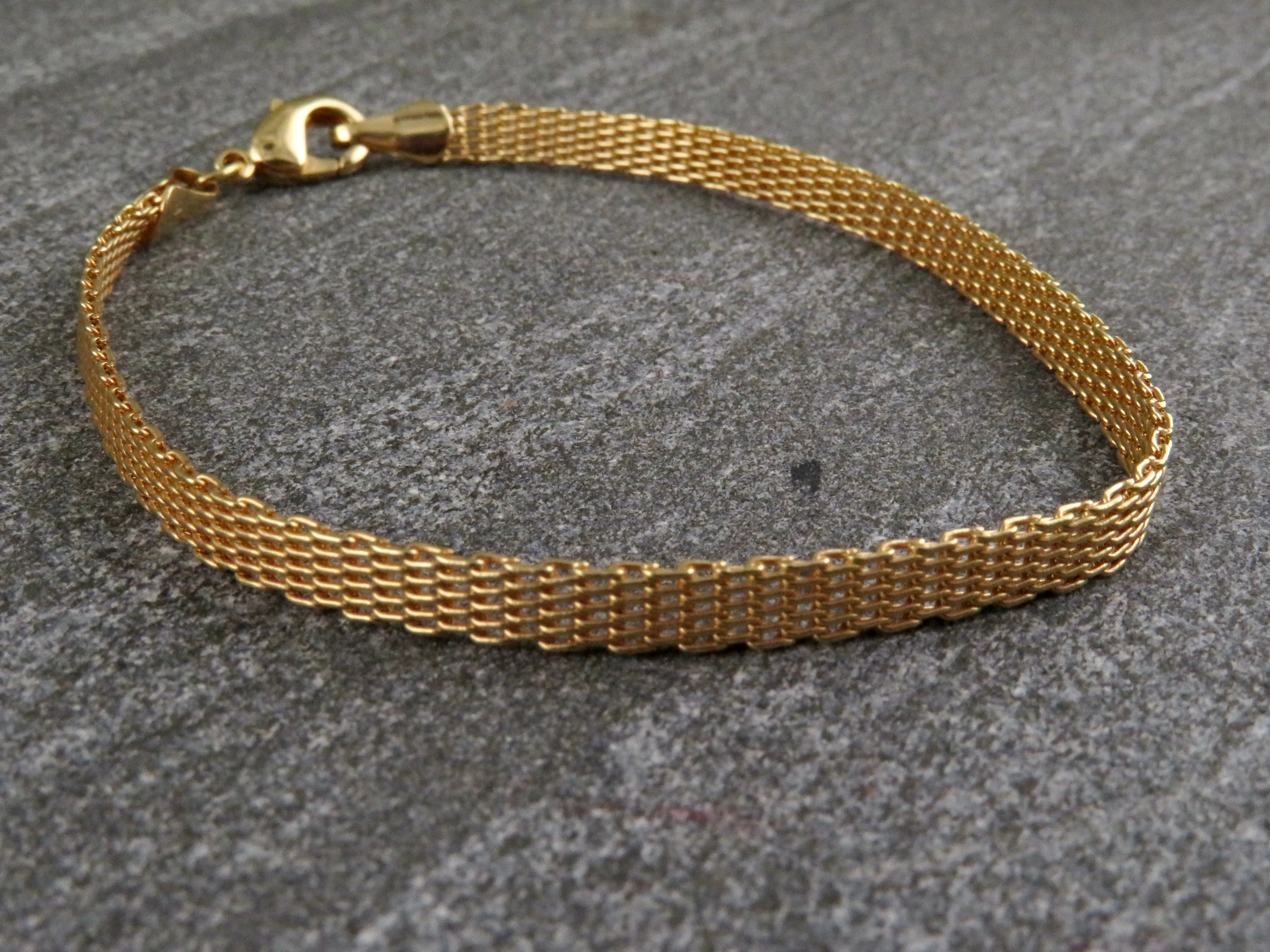 Gold Filled Mesh Chain Bracelet