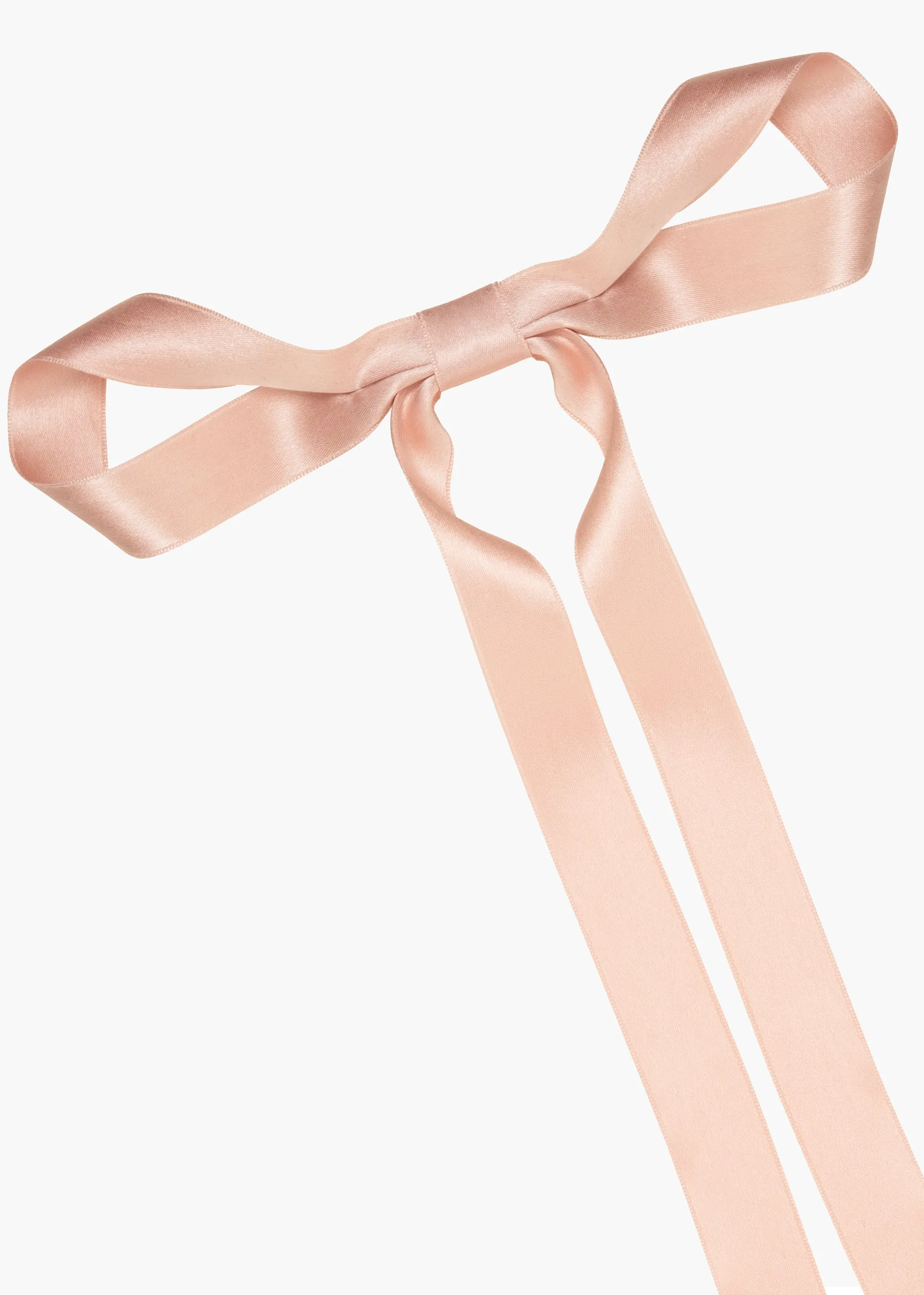 Gretta Bow Barrette -- Blush