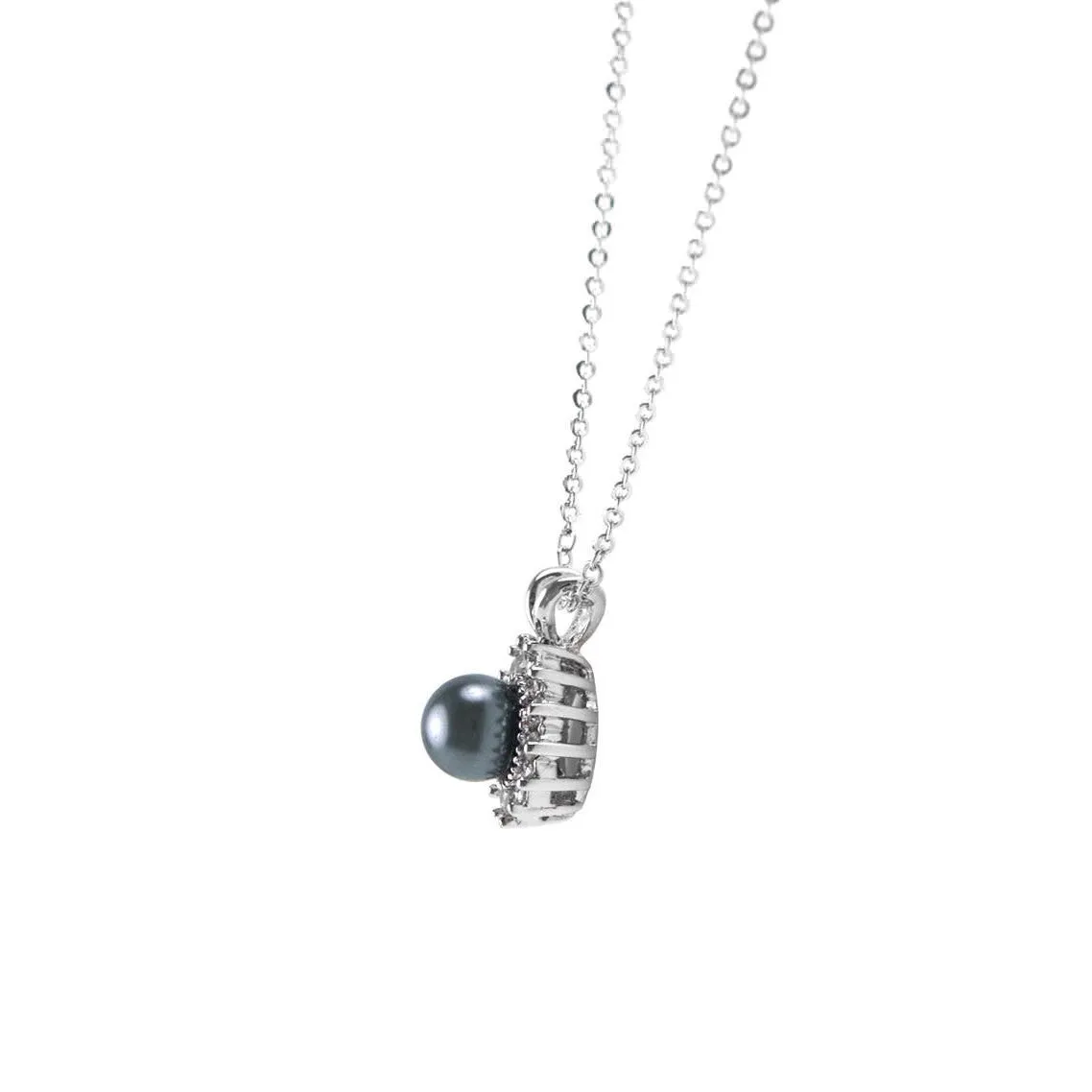 Holdi Grey Pearl Pendant Set