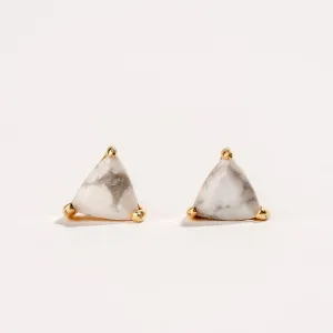 Howlite Dainty Triangle