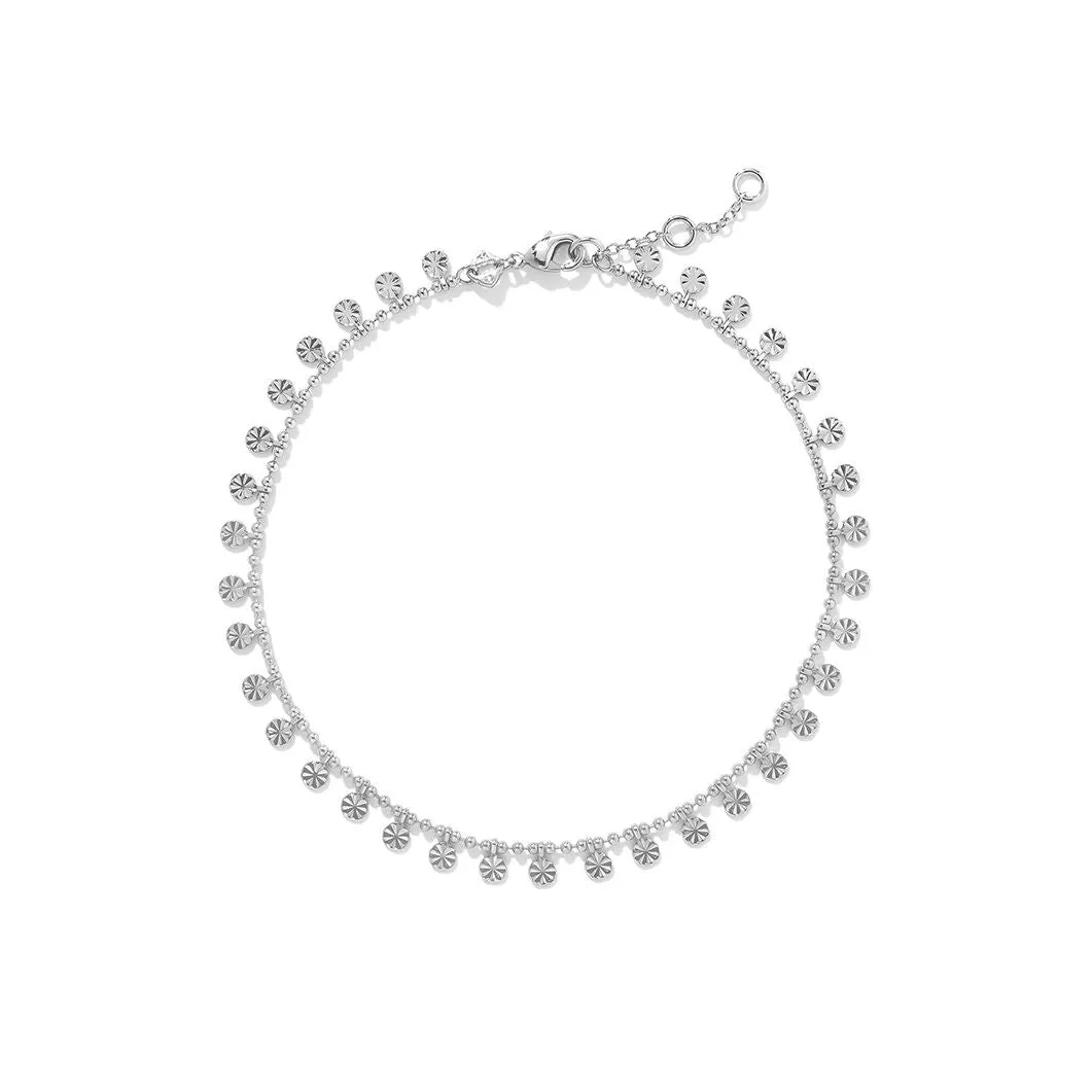 Ivy Anklet in Silver