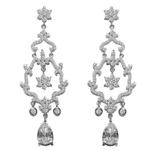 Ladda Vintage CZ Chandelier Earrings