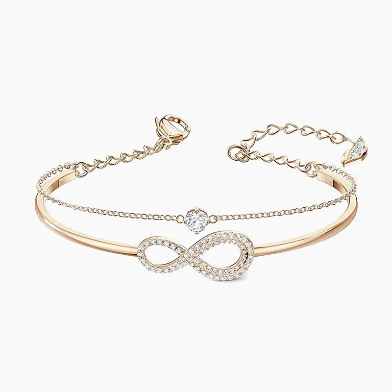 Ladies Infinite Crystal Bracelet