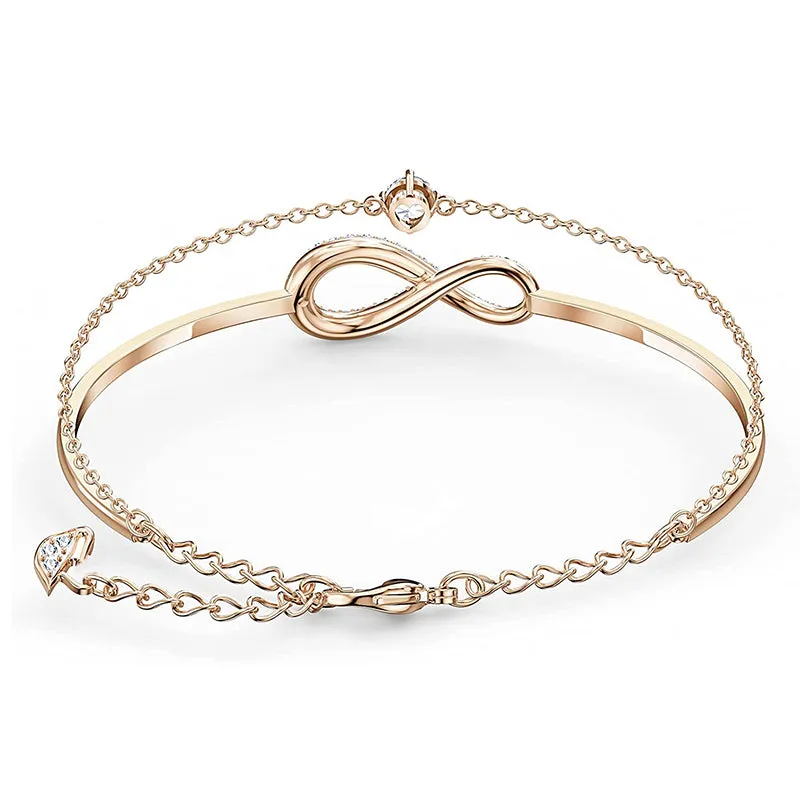 Ladies Infinite Crystal Bracelet