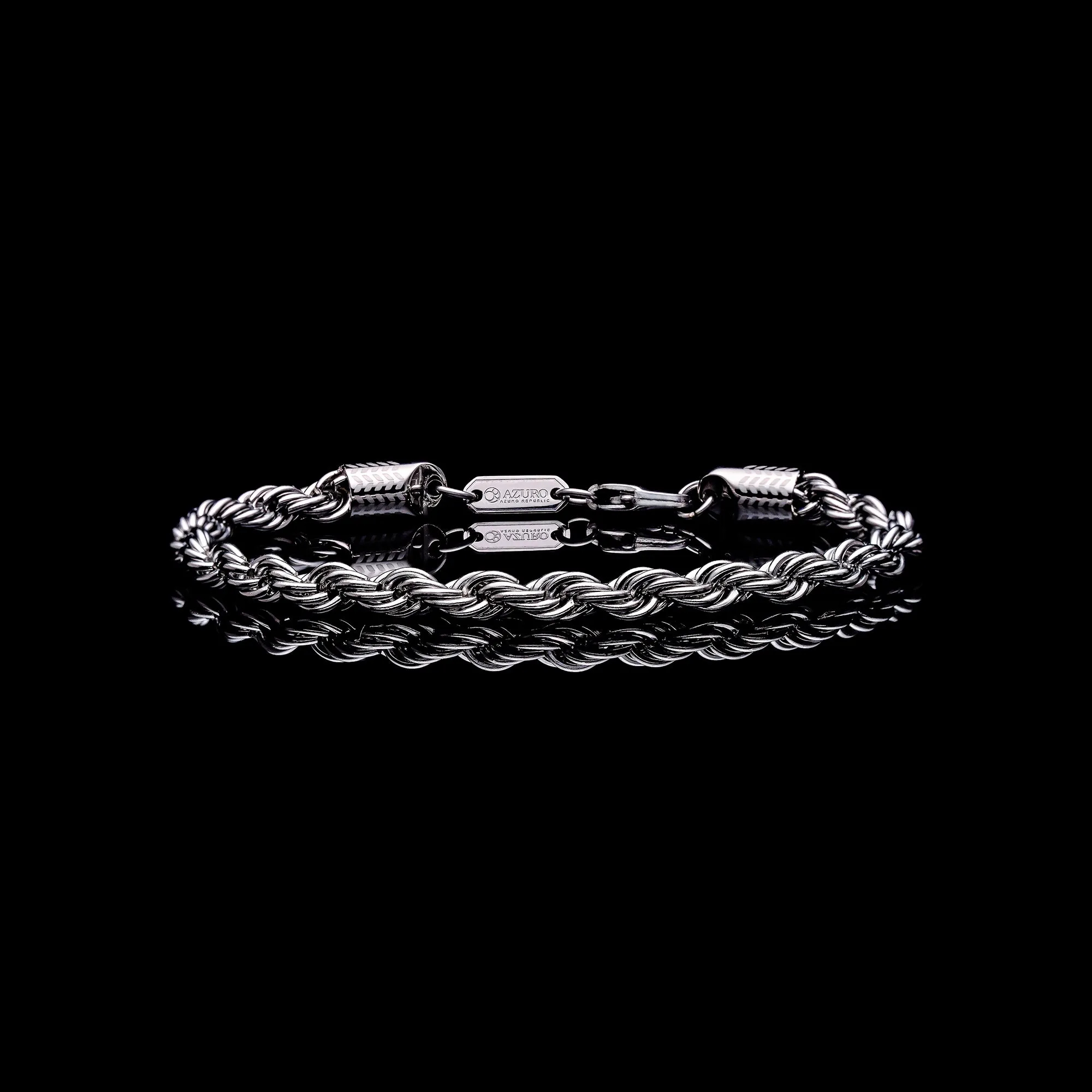 Laurel Twisted Chain Bracelet | Silver Color