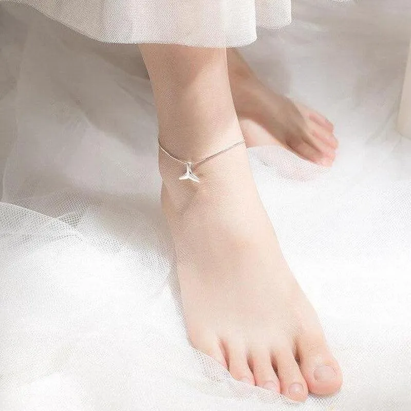 Lovely Dolphin Tail Anklet