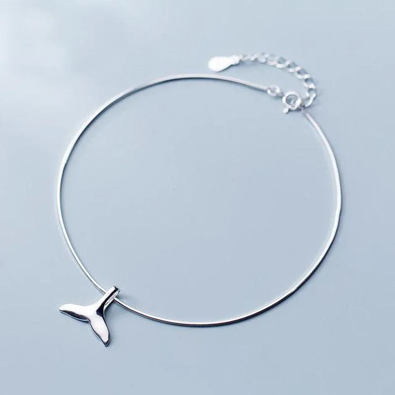 Lovely Dolphin Tail Anklet