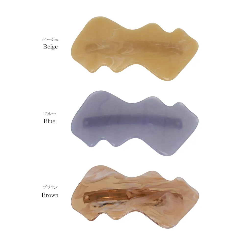 Marble Wave Hair Barrette
