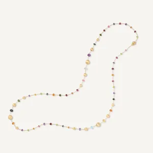 Marco Bicego Africa 18k Gold Gemstone Necklace Long