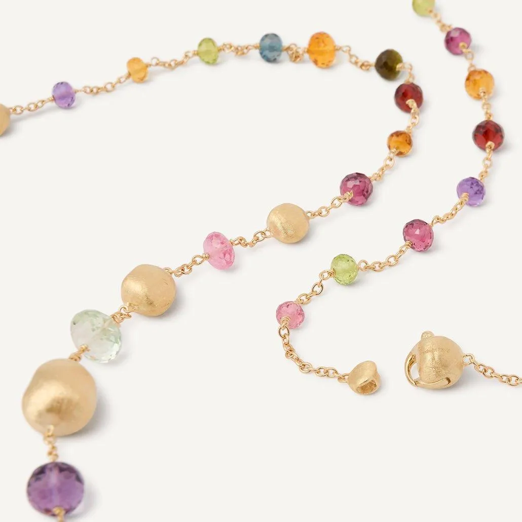 Marco Bicego Africa 18k Gold Gemstone Necklace Long