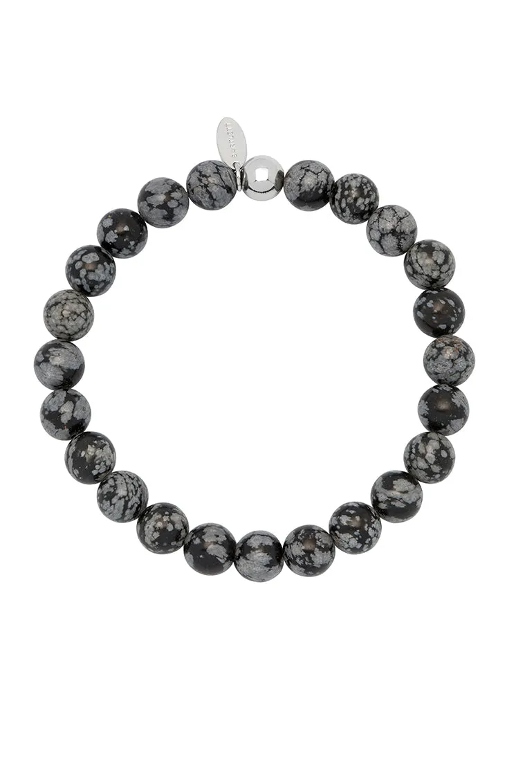 Mens Gemstone Beaded Bracelet