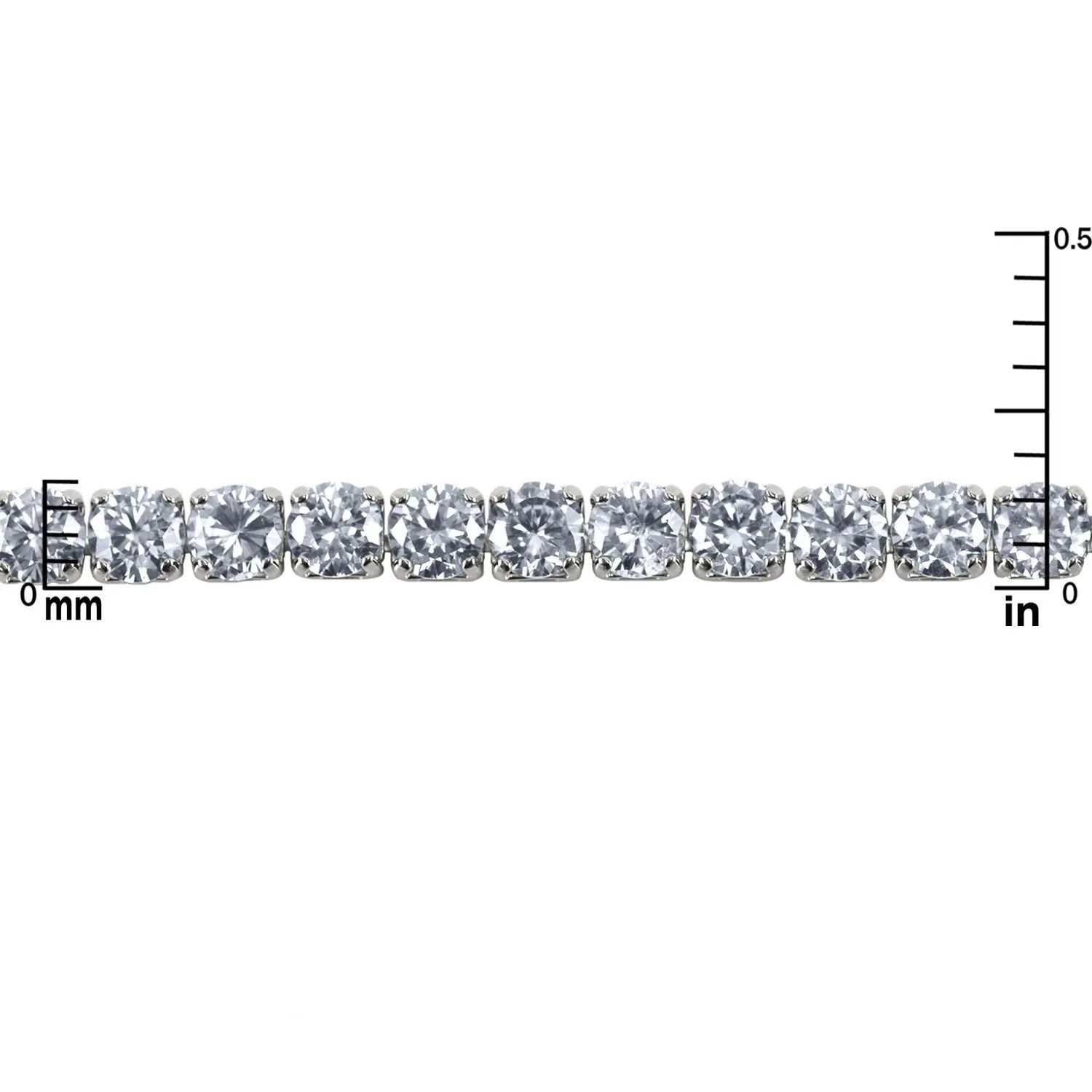 Micole 4mm Round CZ Tennis Bracelet – 7in