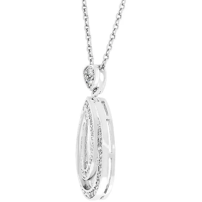 Milana Double Teardrop CZ Pendant